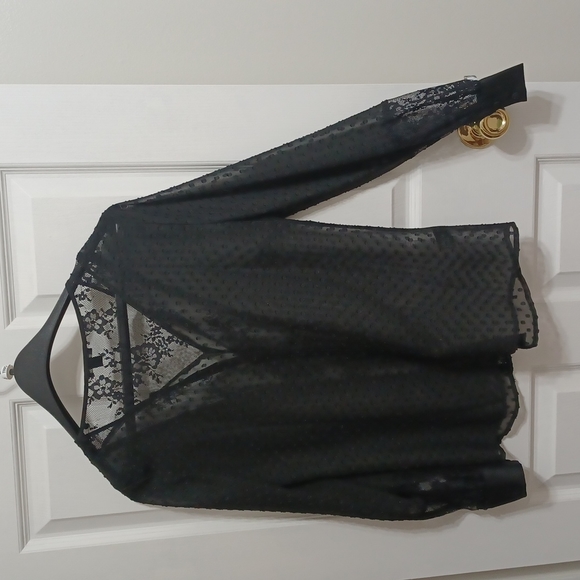 Ann Taylor Clip Dot chiffon blouse - Picture 4 of 4